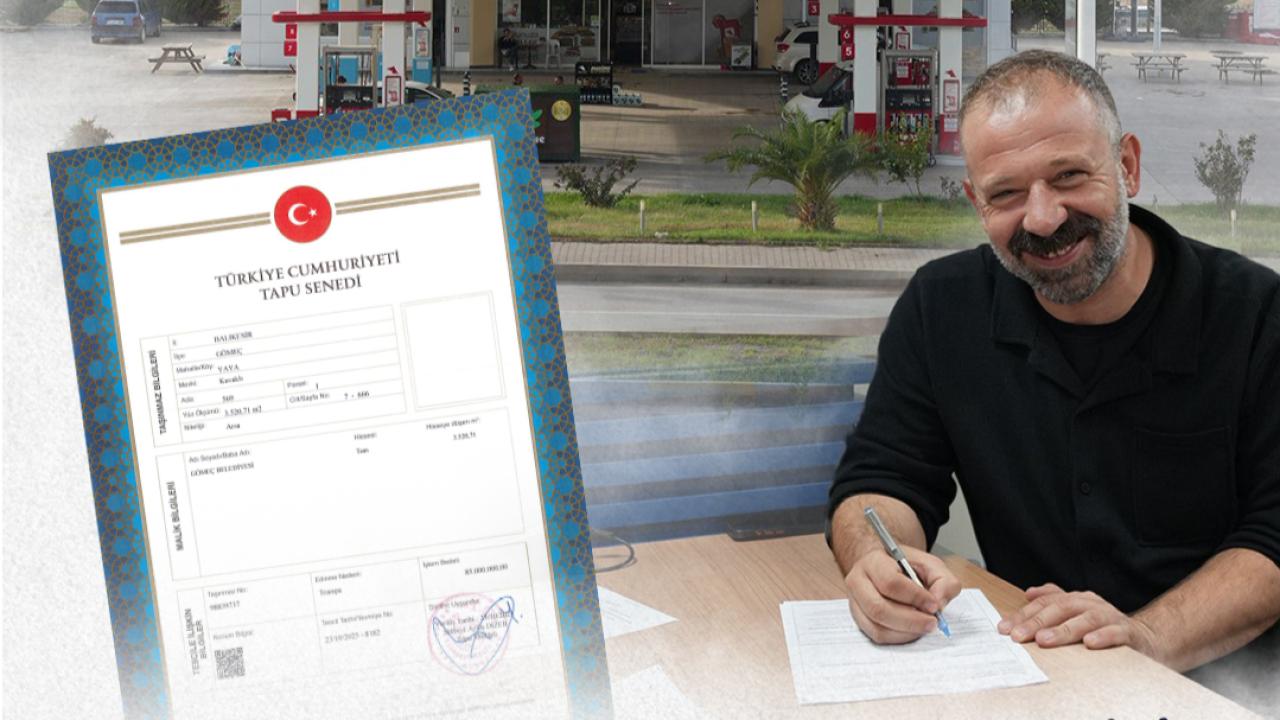 GÖMEÇ BELEDİYESİ’NE YENİ BİR MÜLK KAZANDIRILDI