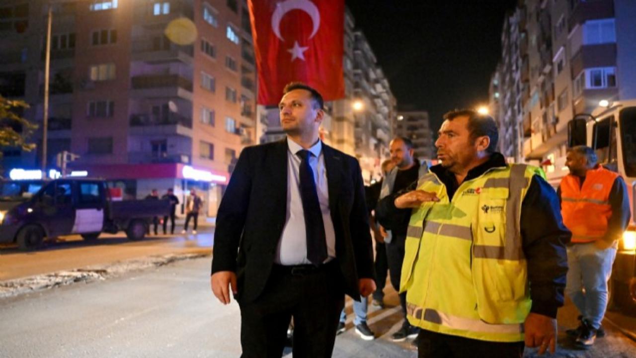 Bornova’da gece mesaisi