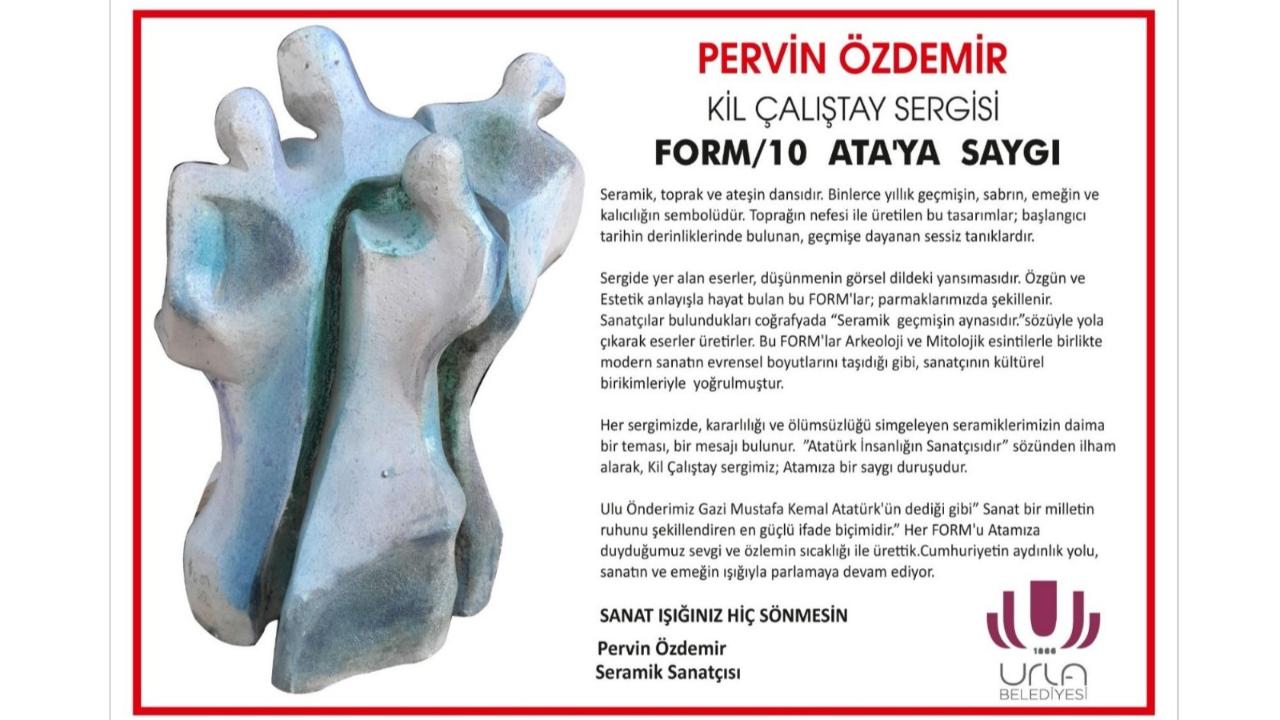 Uluslararası seramik sanatçısı Pelvin Özdemir &#039;in önderliğinde ATA&#039;YA SAYGI sergisi