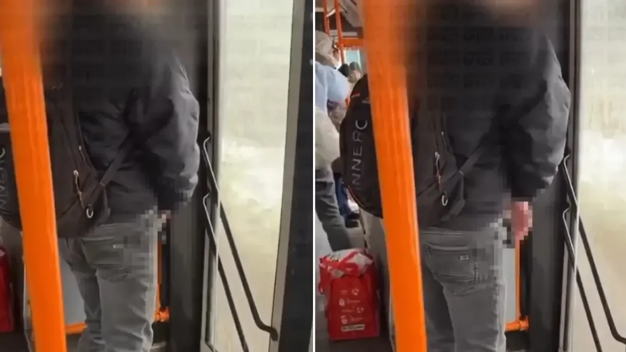 Belediye otobüsünde skandal hareket