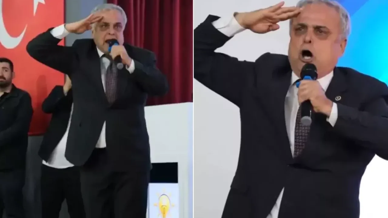 AK Parti'ye geçen Hasan Ufuk Çakır, bu kez Erdoğan'ın fotoğrafına selam durdu