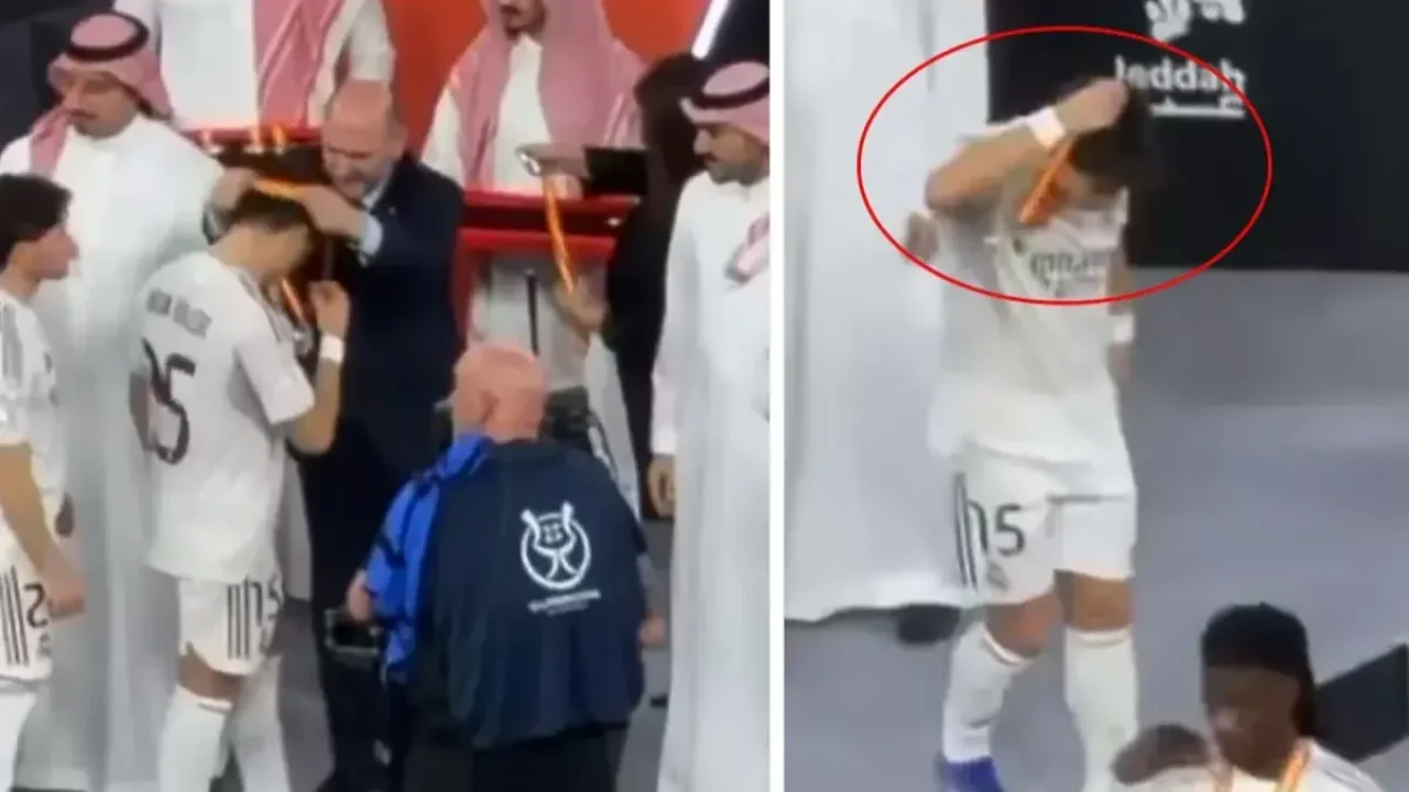 Arda Güler'den kupa törenine damga vuran hareket