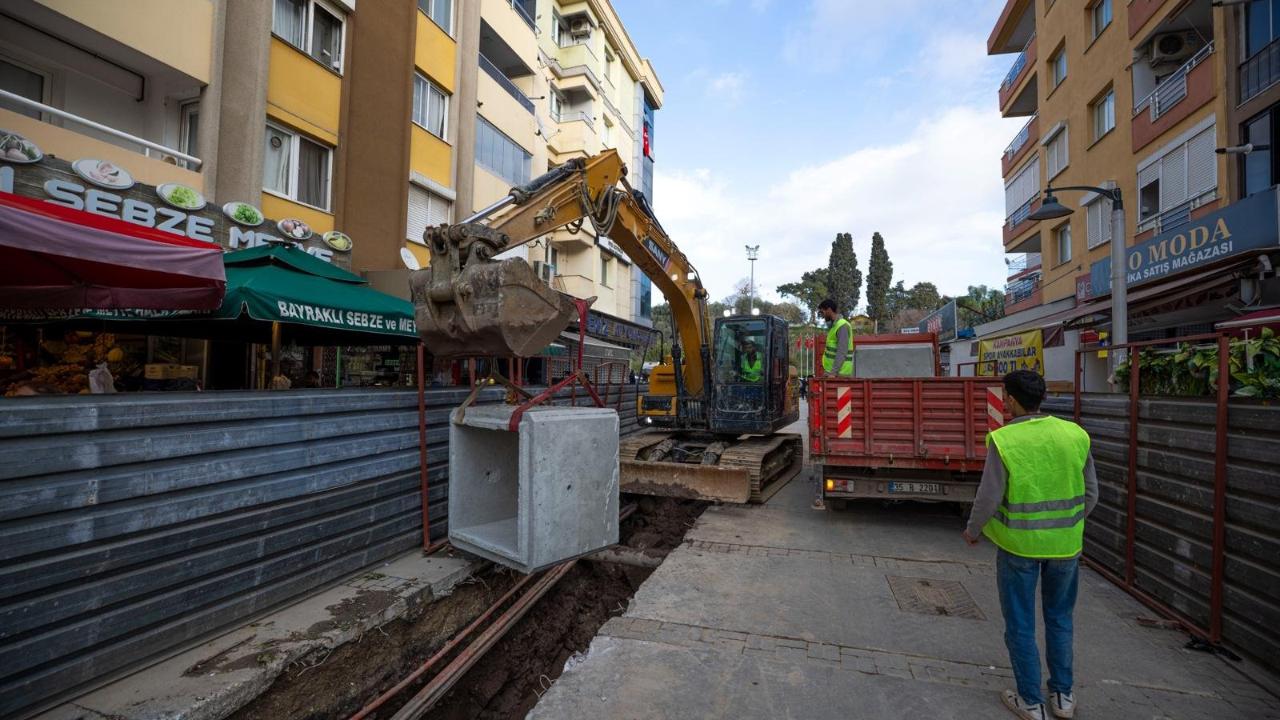 Bayraklı Sevgi Yolu’nda Su Baskınlarına Çözüm: Proje Yüzde 60 Tamamlandı