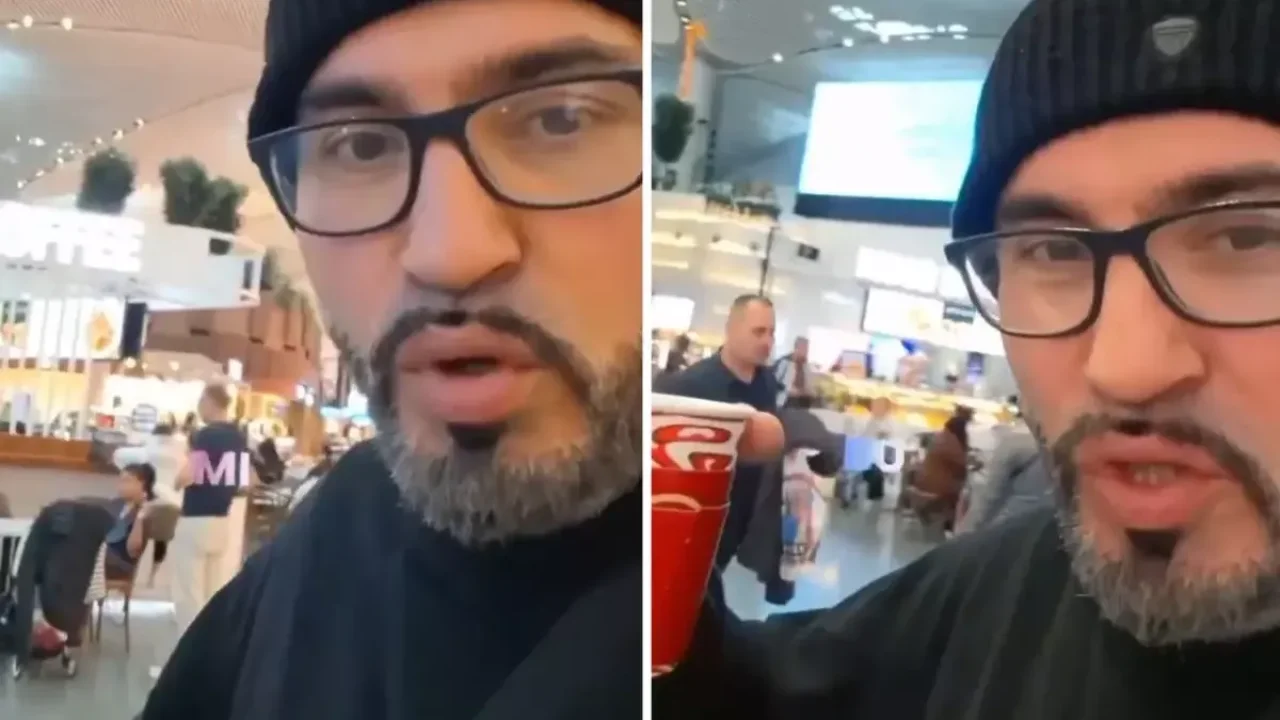 İstanbul Havalimanı'nda bir bardak çaya ödediği paraya isyan eden vatandaş