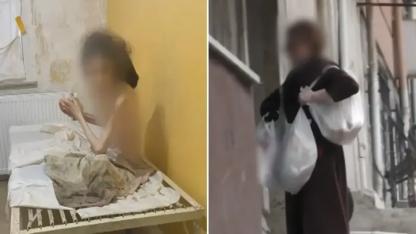 Dehşet evi! Anne hayatını kaybetti, kızı bir deri bir kemik bulundu