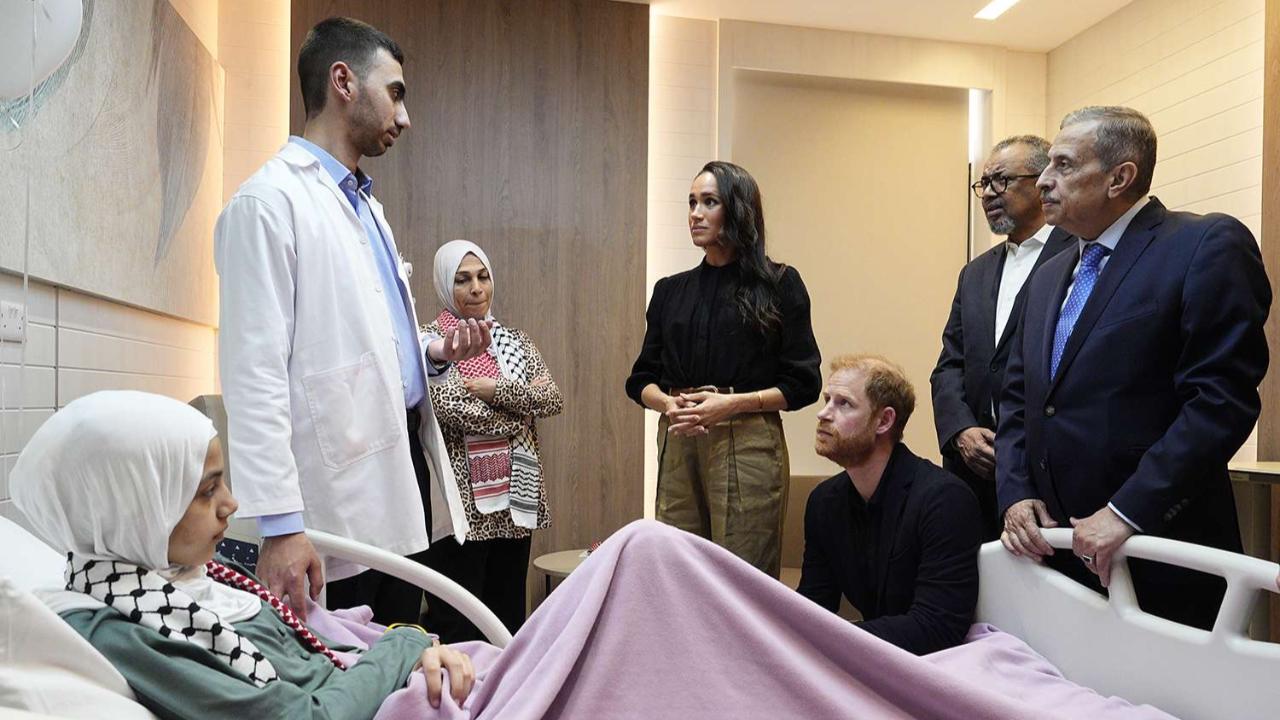 Prince Harry ve Meghan Markle Ürdün’de Gazzeli Çocukları Ziyaret Etti