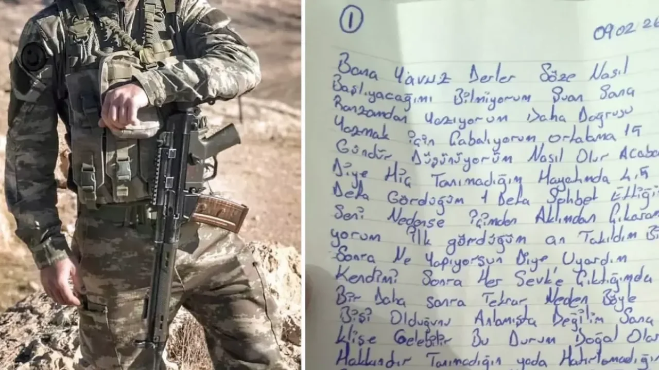 Zincir markette çalışan genç kız, kendisine aşık olan askerin mektubunu paylaştı
