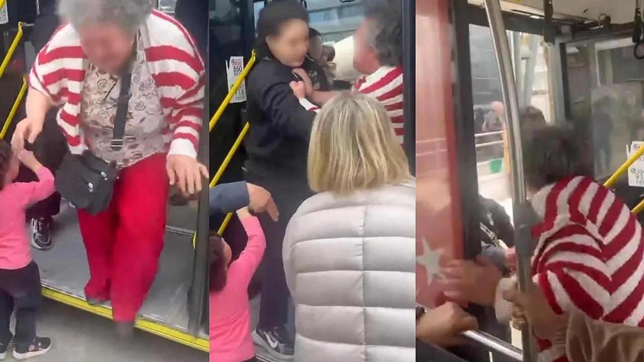 Otobüste kadınlar yer kavgasında şoförün kolunu ısırdı