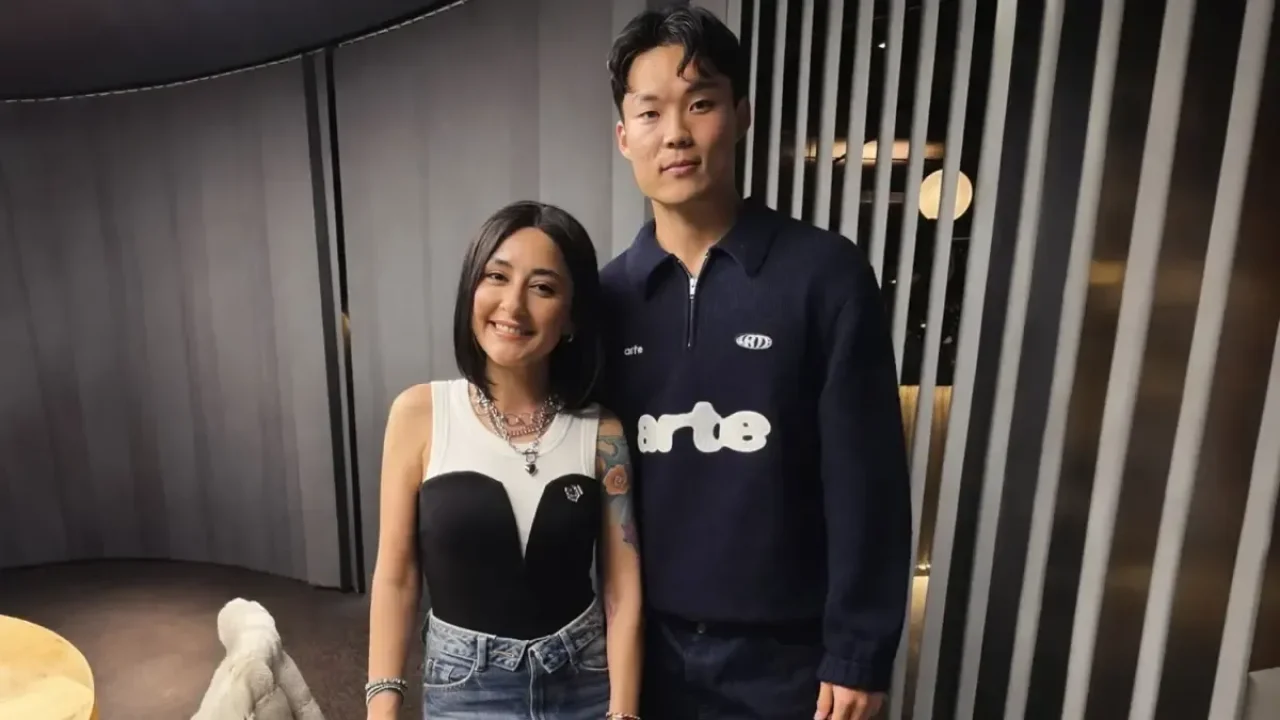 Sanatçı Melek Mosso ile Beşiktaşlı oyuncu Hyeon-gyu Oh bir araya geldi