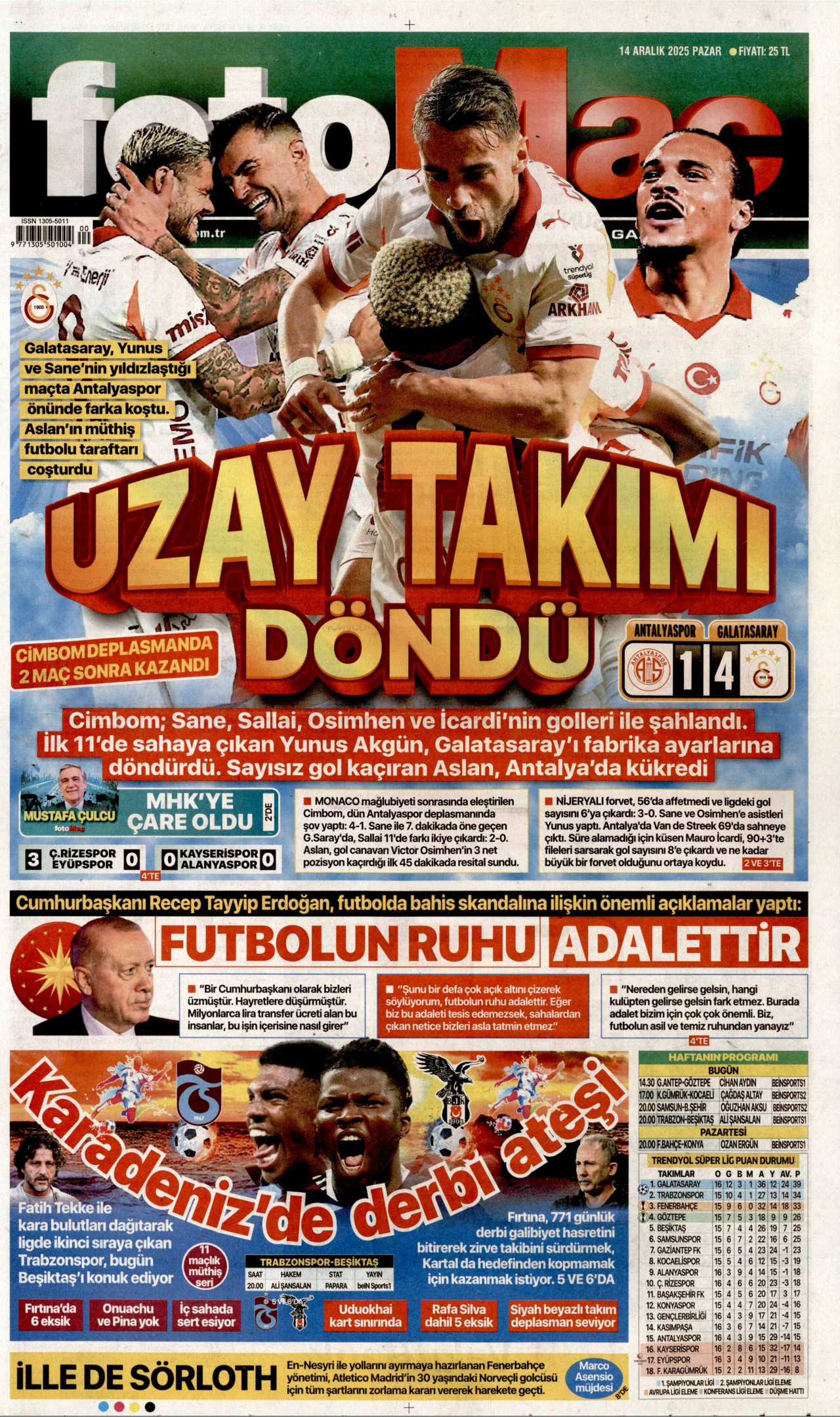 FOTOMAÇ Gazete Manşeti