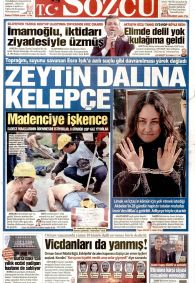 Sözcü Gazetesi Gazete Manşeti