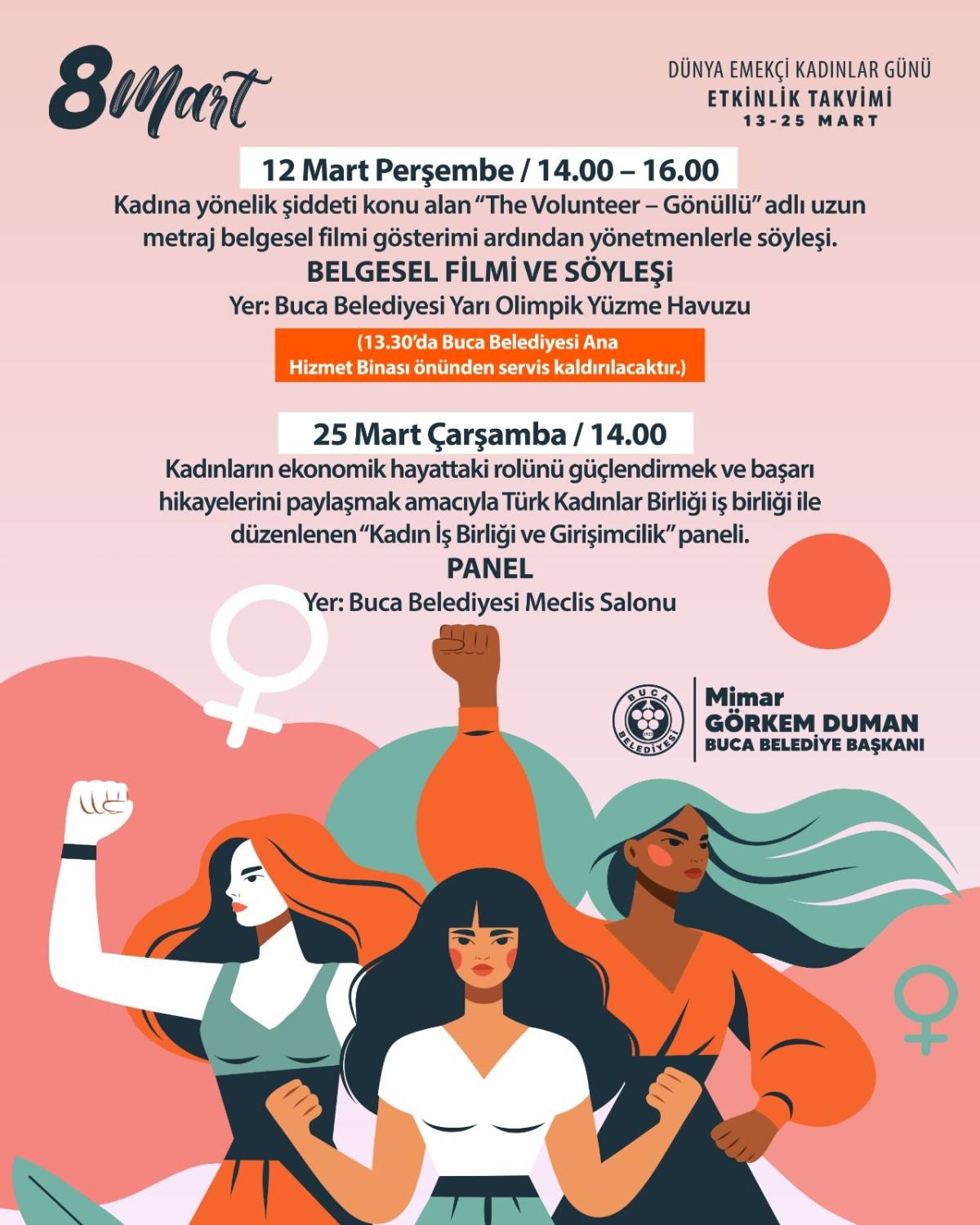 Buca’da Emekçi Kadınlar Günü Etkinlikleri Başlıyor