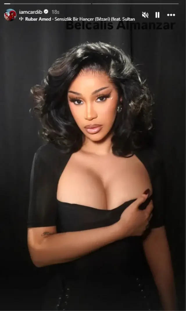 Cardi B’den Türkçe Şarkı Sürprizi: 164 Milyon Takipçisine Duyurdu