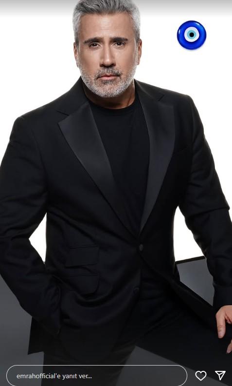 Saçlarına aklar düşen Emrah'tan nazar boncuklu paylaşım